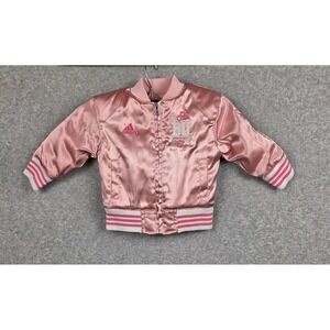 Boston University Toddler‎ Jacket 18 Months Pink NCAA Adidas Hearts Bomber